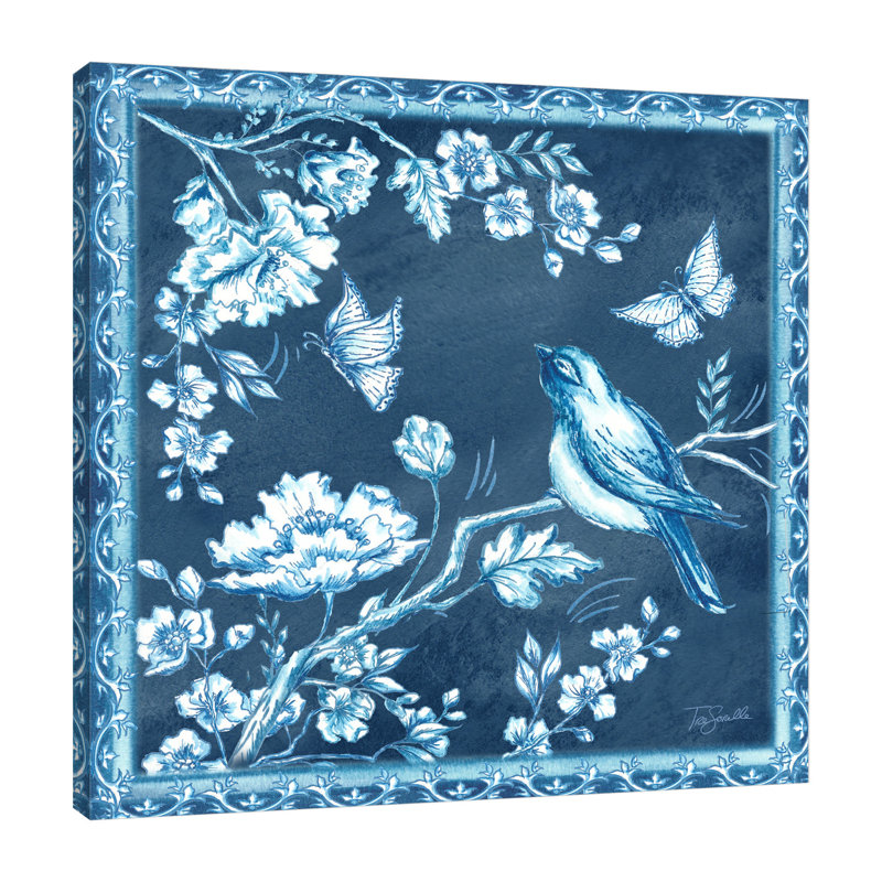 «Chinoserie Bird II», toile tendue par Winston Porter, H 24 po x l 24 po x P 1,5 po