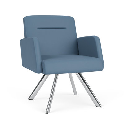 Willow Lounge Reception Guest Chair Steel Legs