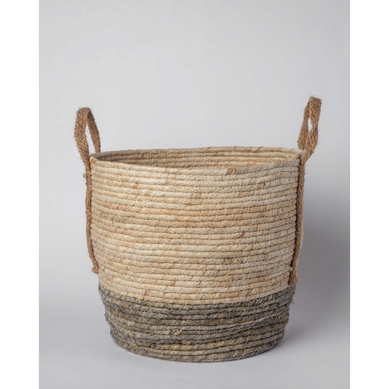 Panier en osier, H 12,5 po x l 15 po x P 12 po