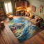 Machine Printed 177cm X 122cm Area Rug
