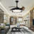 Curtin 42" Modern Retractable Blade Ceiling Fans Light With Remote Control-1597595893