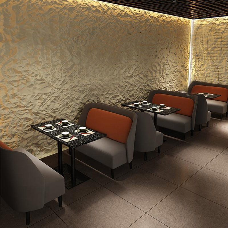 Banc rembourré en similicuir Cafe Bar
