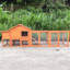 Outdoor Rabbit Cage With Spacious Play Area And Nest Box Large Roof Nesting Space