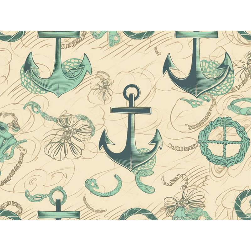 Rideau de douche nautique - décor de salle de bain bord de mer, H 93 po x l 70 po