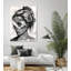 «Abstract Girl», reproduction d'art sur toile-711044632-752806033