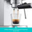 Machine à espresso 20 bar avec moulin à café, cafetière semi-automatique avec mousseur à lait et pales en acier inoxydable pour espresso moulu, latte et cappuccino
