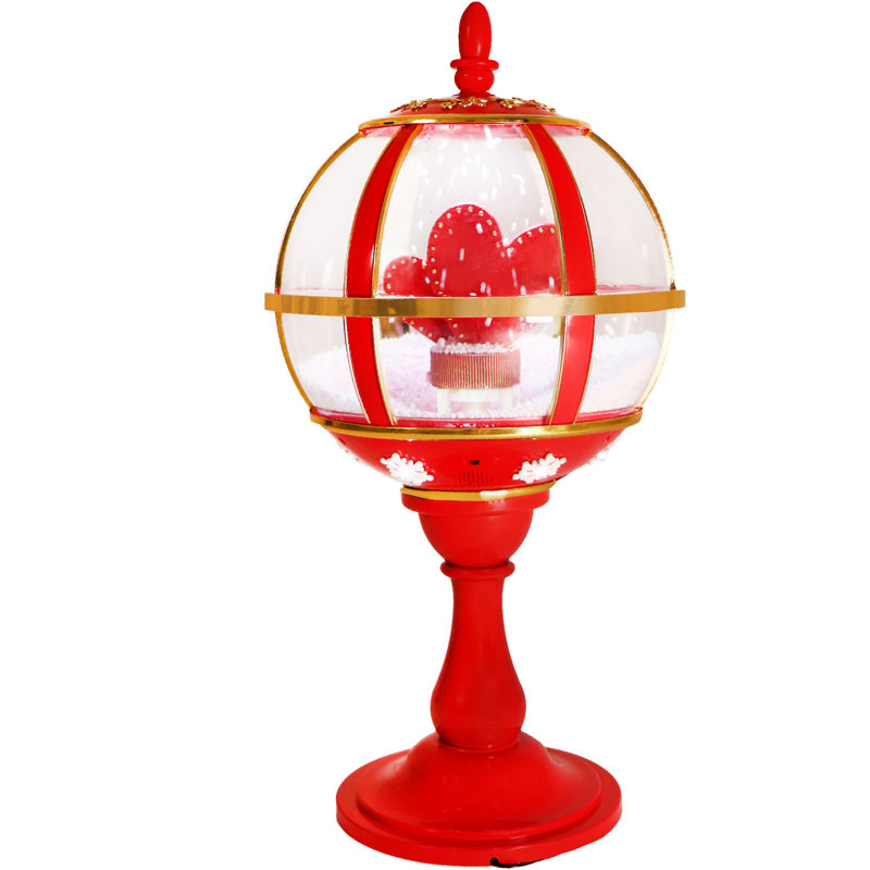23 po Lanterne de table musicale enneigée pour la Saint-Valentin