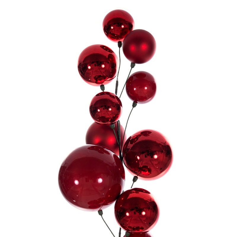  Guirlande 6 'Red Ball Branch., Rouge