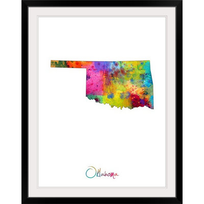 Francy «Oklahoma Map» par Abarca, impression