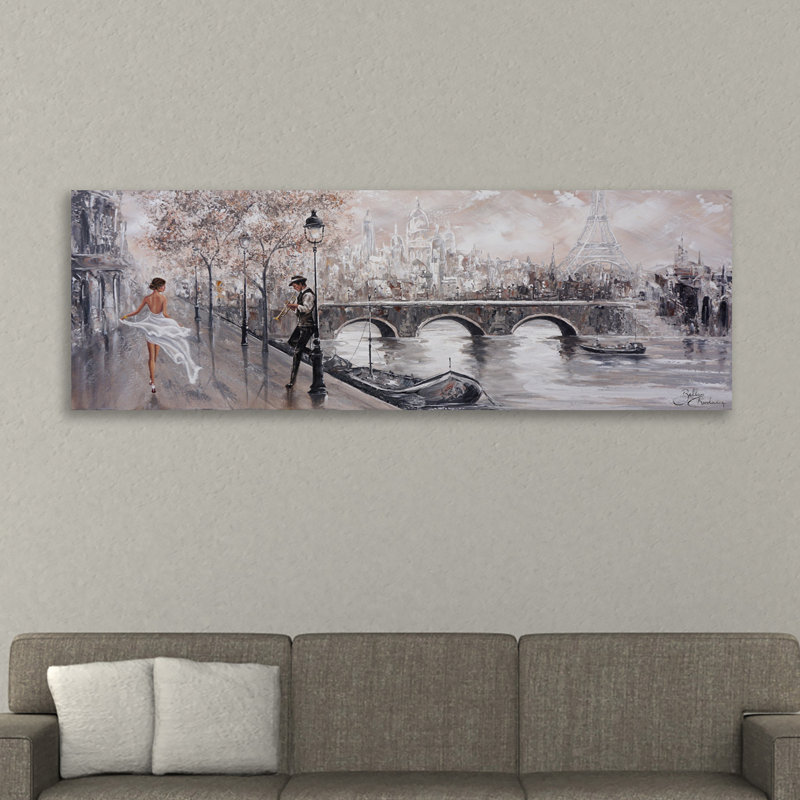 Breathless, Paris Flair by Isabella Karolewicz - Wrapped Canvas Panoramic Painting, 41 cm H x 122 cm W