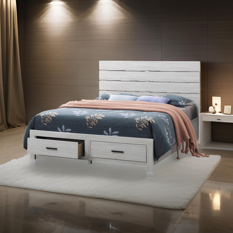 Leamon Bed, King, White