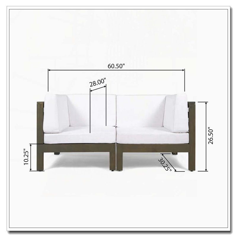 ENSEMBLE DE SIÈGE D'AMOUR 2 pièces, Blanc