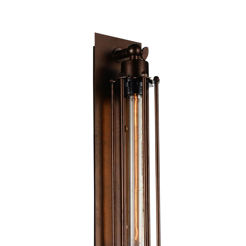 Terry 1 Light Wall Sconce in Chocolate Brown Finish - Rustic Modern Farmhouse Lighting for Bedroom, Bathroom, Hallway