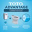Tornado Flush Commercial Flushometer Floor-Mounted Toilet, Elongated, Cotton White