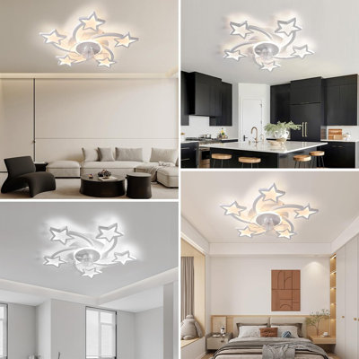 Modern Star Ceiling Light With Fan