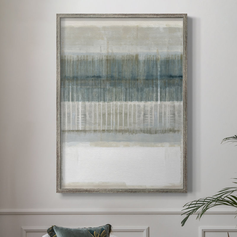«Misty Island III», reproduction encadrée - bois massif, H 30 po x l 24 po