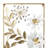 Metal Floral Home Wall Decor with Gold Frame