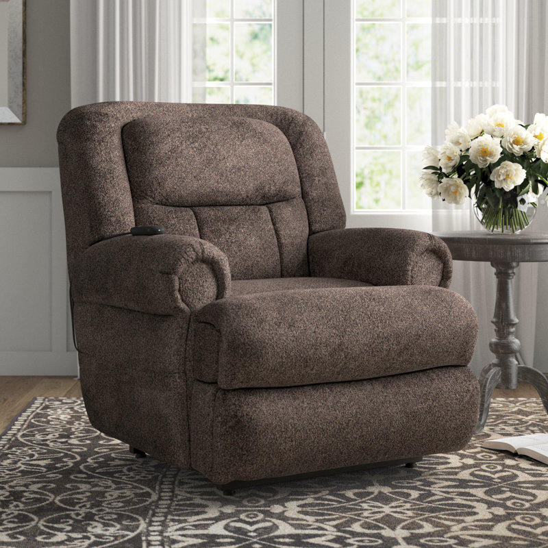 Fauteuil inclinable électrique Anariah, Polyester gris