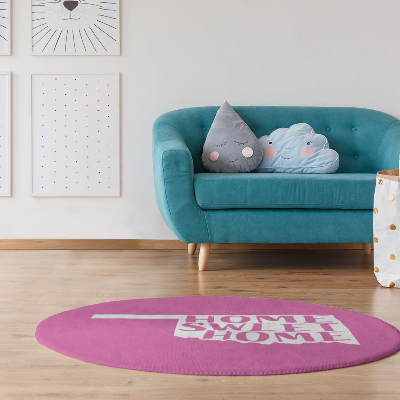 Chenille Indoor Rug, Round 5'
