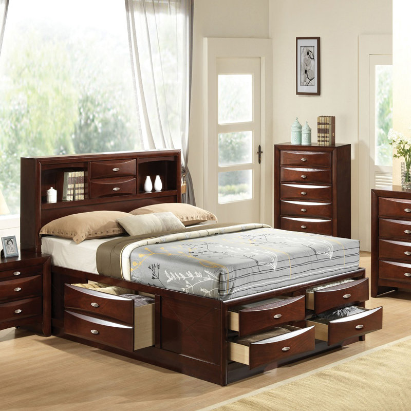 Lochian Storage Standard Bed, White, King