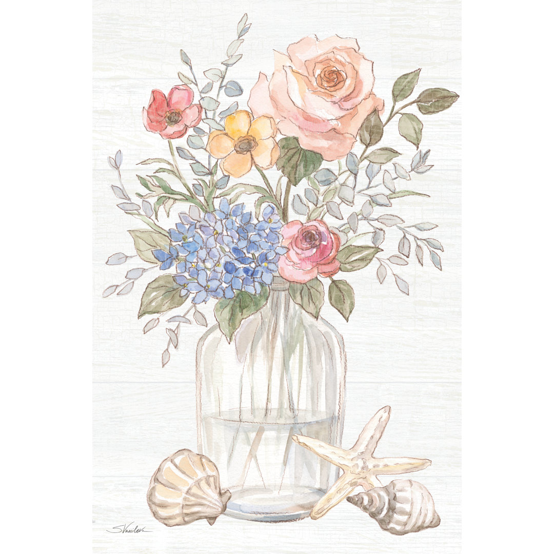 Coastal Cottage V - Wrapped Canvas Art Prints