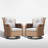 Wicker Rattan Swivel and Gliding Patio Wicker Chairs-94423868-96907085
