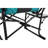Heavy Duty Folding Camping Chair With Side Table - Blue For Backpacking, Beach, Lawn Portable Sport Games, Garden