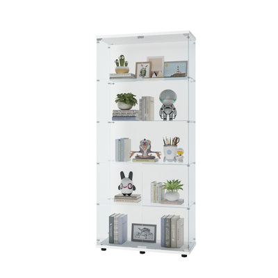 Vitrine à deux portes avec 5 tablettes