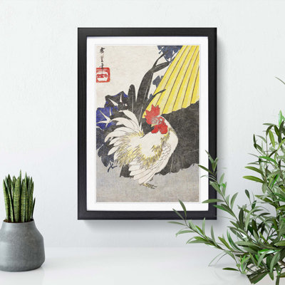 Rooster by Utagawa Hiroshige - Picture Frame Graphic Art Print