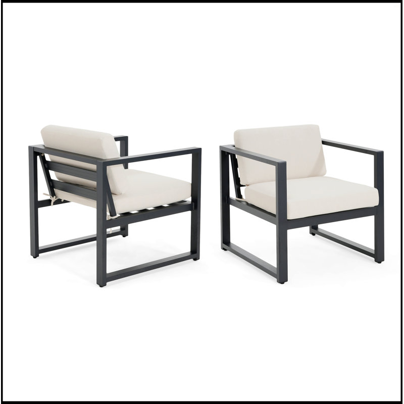 Fauteuil club d'extérieur, Beige