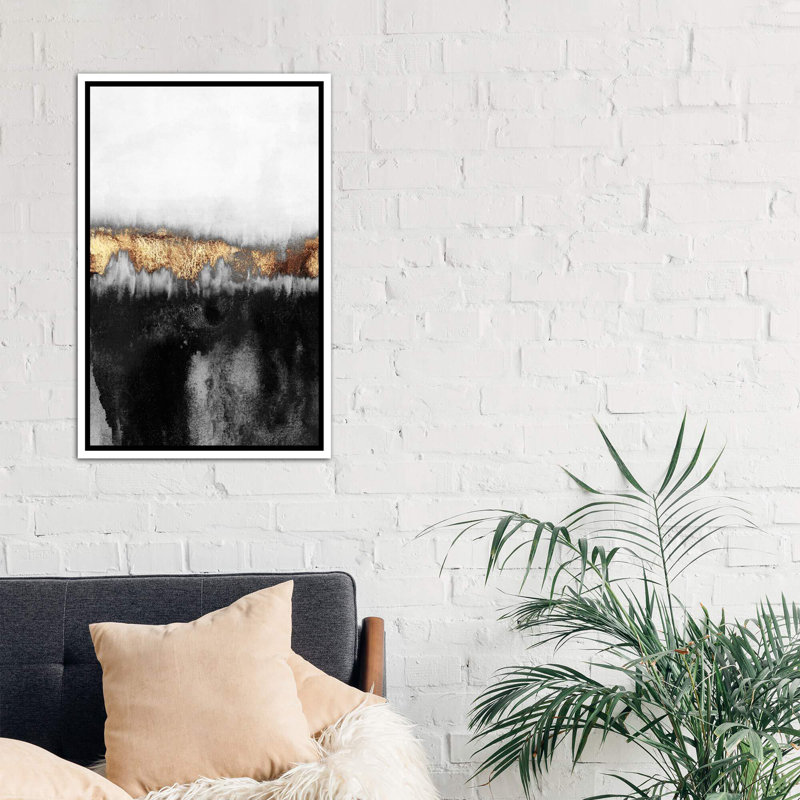 « Maussade » par Elisabeth Fredriksson-reproduction de photo encadrée, Toile blanche encadrée, H 26 po x l 18 po x P 1,5 po