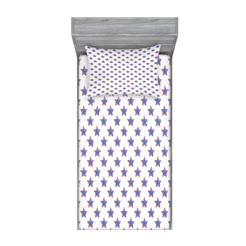 Microfiber Sheet Set, Twin Sheet Set with Fitted Sheet
