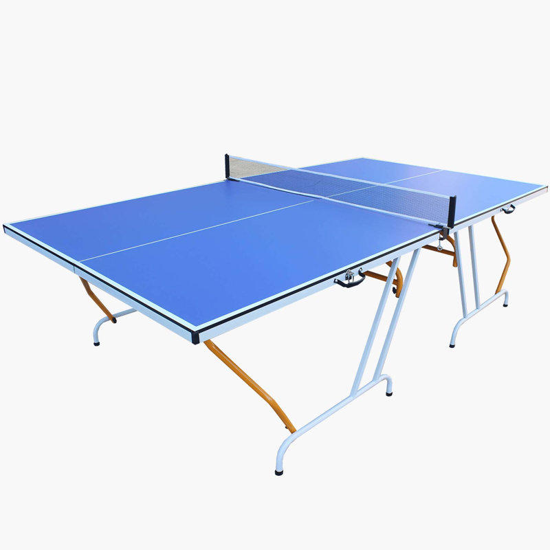 Table de tennis de table pliable Beyong (raquettes incluses), Bleu clair, H 30 po x L 108 po x P 60 po