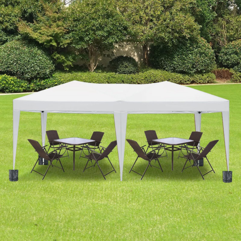 10'X20' Folding Canopy With 6 Removable Sidewalls Outdoor Event Shelter UPF 50+ Gazebo Portable Tents For Parties Beach Camping Wedding EZ Pop Up Canopy