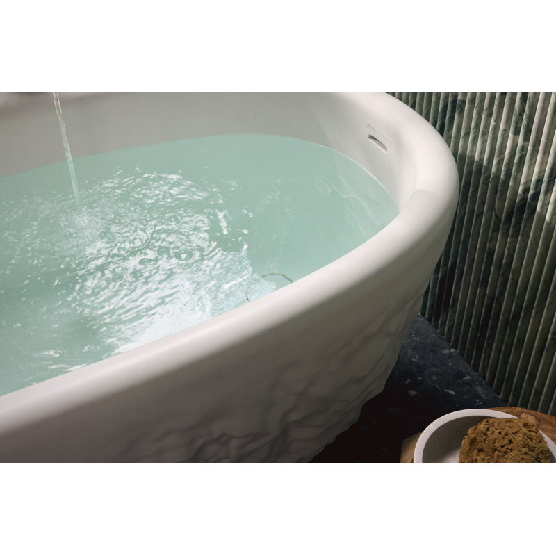 Landshapes By Daniel Arsham 69-1/2-In X 34-1/2-In Freestanding Bath