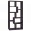 8-shelf Cappuccino Geometric Bookcase-2079641734
