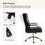 Conan 63.5cm W Mid-Century Modern Office Chair with Height Adjustable-1551721629