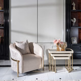 Lisbon 2-piece Accent Chair And Nesting Tables Set