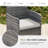 2-Person Wicker Conversation Set with Ottomans and Coffee Table-593081032-593081033