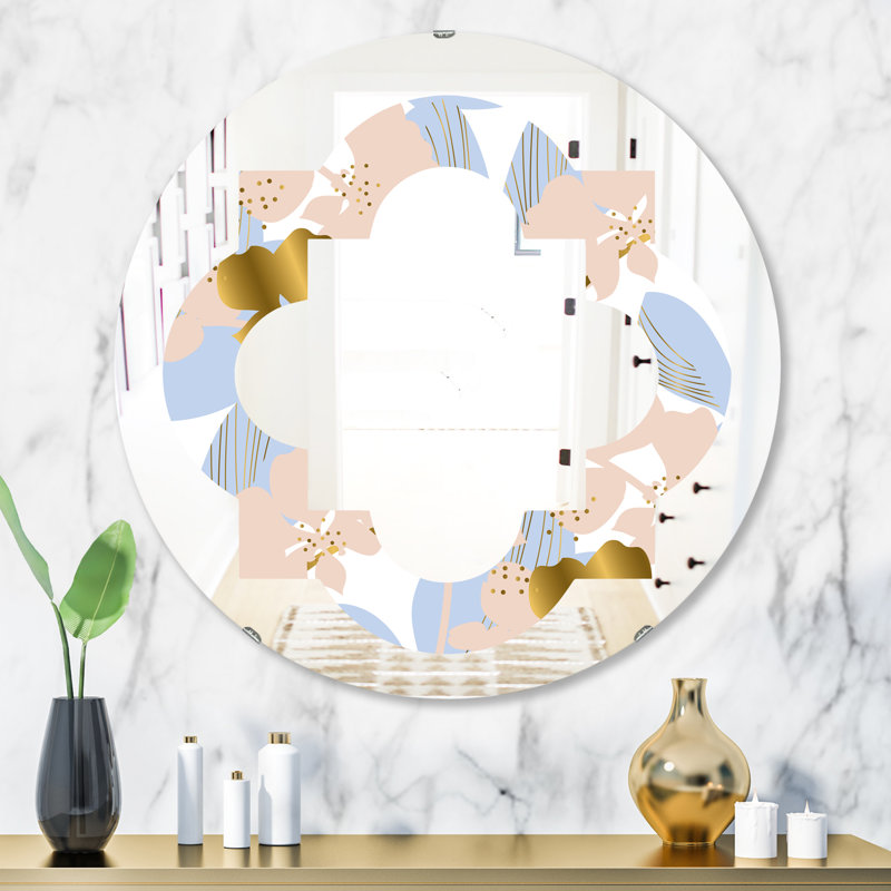 Miroir mural Quatrefoil Foliage, H 31,5 po x l po
