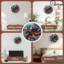 Horloge murale en bois 10 po, mouvement silencieux, à piles (piles AA non incluses), décor artistique, parfait pour les décorations