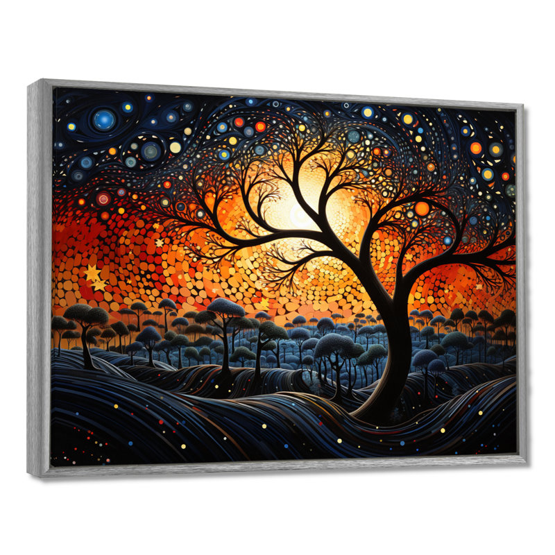 Art africain-américain, Soulful I sur toile, H 24 po x l 32 po x P 1 po, Encadrement argenté