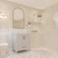 Meuble-lavabo simple 30 po avec plateau en quartz blanc Rooh-101808796-101808797