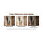 Miroir de plancher 360 ° en bois massif avec crochets de rangement, miroir pleine grandeur peu encombrant pour vestiaire de chambre à coucher-1203817358