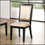 Ensemble de 2 chaises d'appoint contemporaines de style contemporain, élégantes et confortables pour les cuisines et les salles à manger modernes