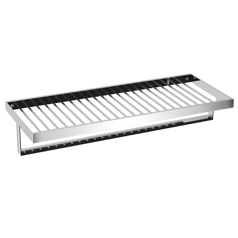 Skuara Metal Floating Shelf with Towel Bar