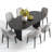 Janik 7 - Piece Oval Solid Wood Dining Table Set-1585645668