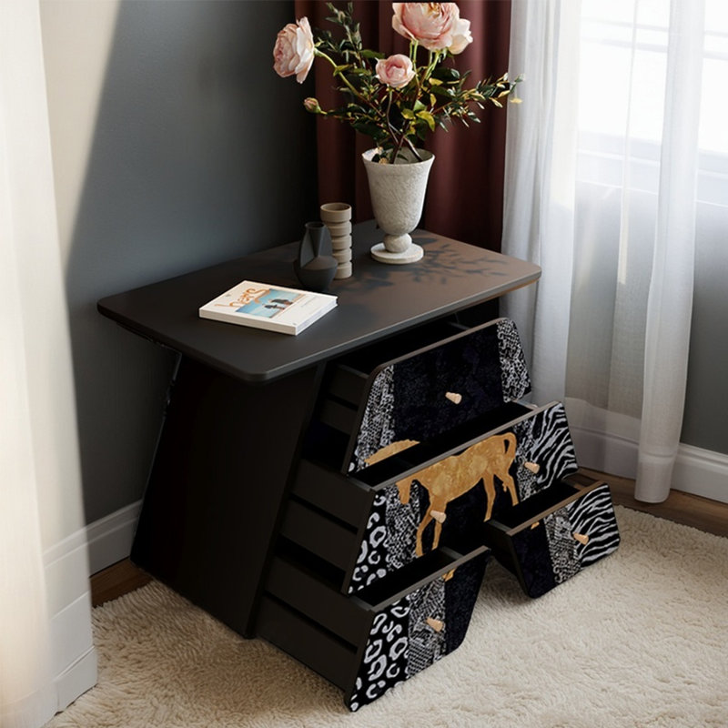 Creative sofa side cabinet drawer accent cabinet