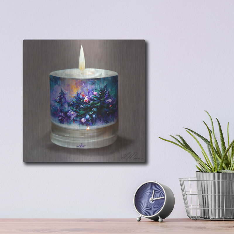 «Christmas Candle 5» par Tanya Mavric, H 12 po x l 12 po