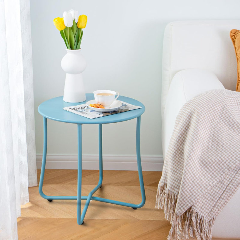 Table basse d'extérieur résistante aux intempéries Neston, Bleu